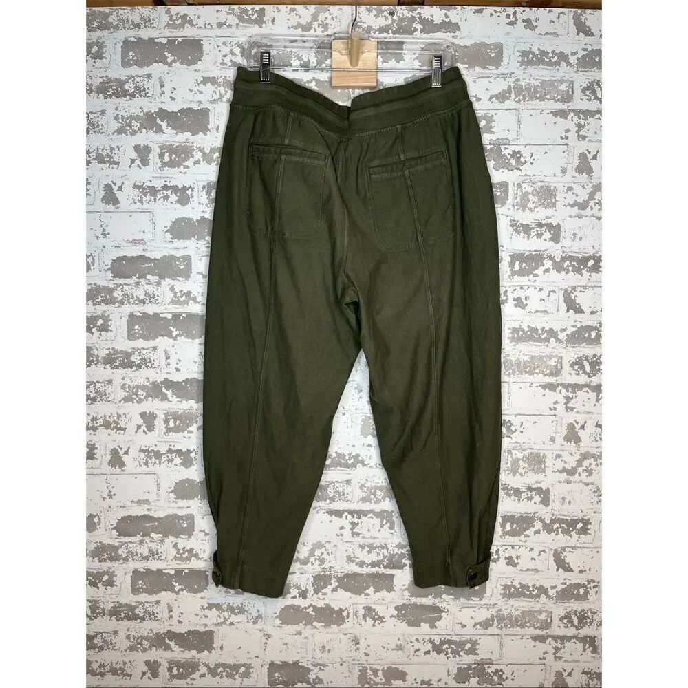 Athleta | women olive green joggers cotton blend - Picture 8 of 10